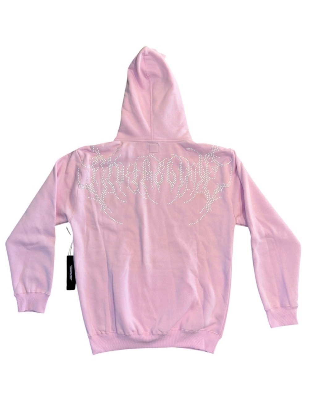 Civil Regime pink studded / rhinestone “tribal vine” Hoodie Women’s Size: Large - Picture 2 of 5